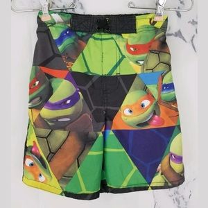Nickelodeon NINJA TURTLES Swim Trunks Size S 6-7